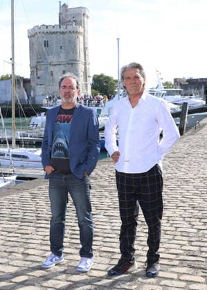 Bruno Solo and Yvan Le Bolloch at the photocall for the TV movie *Caméra Café: Opération Retraite* during the 28th La Rochelle TV Fiction Festival, September 18, 2026 Denis Guignebourg Bestimage Photocall for the TV movie *Caméra Café: Opération Retraite* at the 28th La Rochelle TV Fiction Festival on September 18, 2026, La Rochelle, France  Copyright: xDenisxGuignebourgx xBestimagexDenisxGuignebourgx xBestimagex