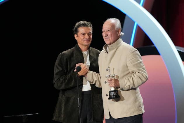 The 74th San Sebastián International Film Festival Kicks Off Actor Orlando Bloom presents the Donostia Award to director Werner Herzog during the opening of the 74th San Sebastián International Film Festival at the Kursaal Conference Center and Auditorium, on September 18, 2026, in San Sebastián, Guipúzcoa, Basque Country, Spain. The San Sebastián Film Festival kicks off its 74th edition this Friday, September 18, and will run through September 26, featuring one of the largest gatherings of stars in recent years, with names such as Brad Pitt, Penélope Cruz, Orlando Bloom, Rami Malek, Jeremy Irons, and Ricardo Darín among the celebrities who will be visiting the city of San Sebastián. SEPTEMBER 18, 2026 SANSE FILM FESTIVAL BASQUE COUNTRY FI  Copyright: xUnanuex 7784388