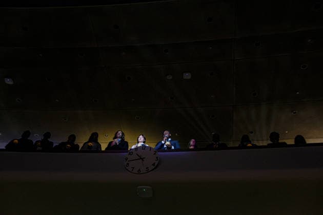 September 18, 2026, New York, New York, United States: Young Leaders for the SDGs SUZUKA NAKAMURA of Japan and ADELINE PIERRE of Haiti speak from the guest balcony above the clock in the United Nations General Assembly Hall during the 2026 SDG Moment. The two youth leaders addressed the role of young people in advancing the Sustainable Development Goals as the event marked the beginning of the final stretch towards the 2030 deadline for the SDGs. New York United States - ZUMAo116 20260918_znp_o116_006 Copyright: xBiancaxOterox