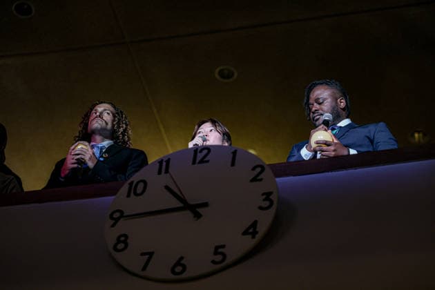 September 18, 2026, New York, New York, United States: Young Leaders for the SDGs SUZUKA NAKAMURA of Japan and ADELINE PIERRE of Haiti speak from the guest balcony above the clock in the United Nations General Assembly Hall during the 2026 SDG Moment. The two youth leaders addressed the role of young people in advancing the Sustainable Development Goals as the event marked the beginning of the final stretch towards the 2030 deadline for the SDGs. New York United States  - ZUMAo116 20260918_znp_o116_005 Copyright: xBiancaxOterox