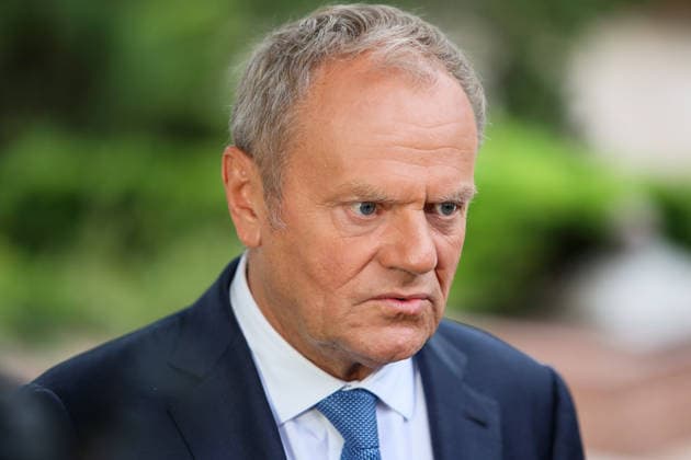 Prime Minister of Poland Donald Tusk participates in the Carpathian 8 Summit in Ivano-Frankivsk region, Ukraine, September 18, 2026. On this day, President of Ukraine Volodymyr Zelenskyy announced the launch of a new format - the Carpathian Eight (C8) - comprising Austria, the Czech Republic, Hungary, Poland, Romania, Serbia, Slovakia, and Ukraine. (Photo by Yurii Rylchuk Ukrinform) Carpathian 8 Summit in western Ukraine  Copyright: xYuriixRylchukx