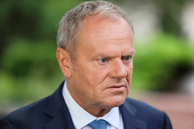Prime Minister of Poland Donald Tusk participates in the Carpathian 8 Summit in Ivano-Frankivsk region, Ukraine, September 18, 2026. On this day, President of Ukraine Volodymyr Zelenskyy announced the launch of a new format - the Carpathian Eight (C8) - comprising Austria, the Czech Republic, Hungary, Poland, Romania, Serbia, Slovakia, and Ukraine. (Photo by Yurii Rylchuk Ukrinform) Carpathian 8 Summit in western Ukraine  Copyright: xYuriixRylchukx