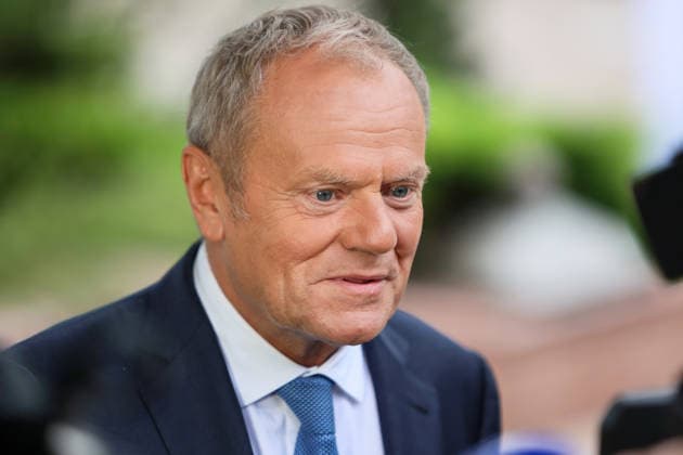 Prime Minister of Poland Donald Tusk participates in the Carpathian 8 Summit in Ivano-Frankivsk region, Ukraine, September 18, 2026. On this day, President of Ukraine Volodymyr Zelenskyy announced the launch of a new format - the Carpathian Eight (C8) - comprising Austria, the Czech Republic, Hungary, Poland, Romania, Serbia, Slovakia, and Ukraine. (Photo by Yurii Rylchuk Ukrinform) Carpathian 8 Summit in western Ukraine  Copyright: xYuriixRylchukx