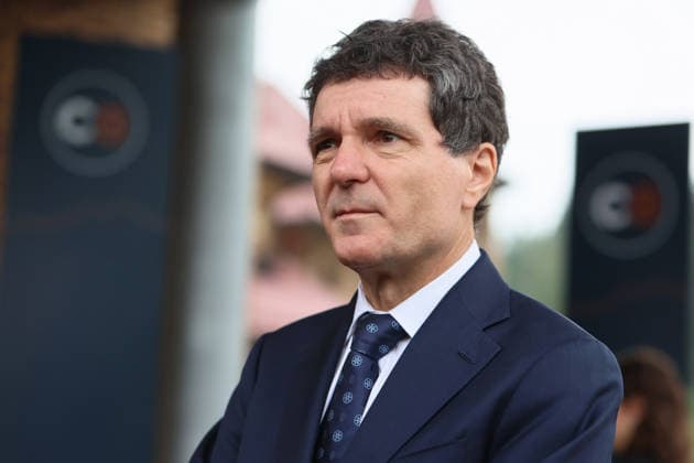 President of Romania Nicusor Dan attends the Carpathian 8 Summit in Ivano-Frankivsk region, Ukraine, September 18, 2026. On this day, President of Ukraine Volodymyr Zelenskyy announced the launch of a new format - the Carpathian Eight (C8) - comprising Austria, the Czech Republic, Hungary, Poland, Romania, Serbia, Slovakia, and Ukraine. (Photo by Yurii Rylchuk Ukrinform) Carpathian 8 Summit in western Ukraine  Copyright: xYuriixRylchukx