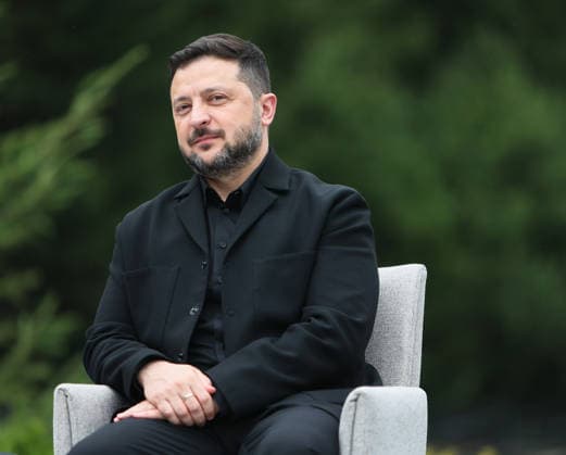 President of Ukraine Volodymyr Zelenskyy attends a news conference during the Carpathian 8 Summit in Ivano-Frankivsk region, Ukraine, September 18, 2026. On this day, President of Ukraine Volodymyr Zelenskyy announced the launch of a new format - the Carpathian Eight (C8) - comprising Austria, the Czech Republic, Hungary, Poland, Romania, Serbia, Slovakia, and Ukraine. (Photo by Yurii Rylchuk Ukrinform) Carpathian 8 Summit in western Ukraine  Copyright: xYuriixRylchukx