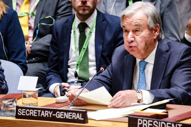 September 18, 2026, New York, New York, United States: United Nations Secretary-General ANTONIO GUTERRES addresses the Security Council during a meeting on United Nations peacekeeping operations at UN Headquarters. Guterres stressed the continuing importance of peacekeeping while underscoring the need for stronger political support, adequate resources and greater collective commitment from Member States as missions confront increasingly complex conflicts and demands. New York United States  - ZUMAo116 20260918_znp_o116_043 Copyright: xBiancaxOterox