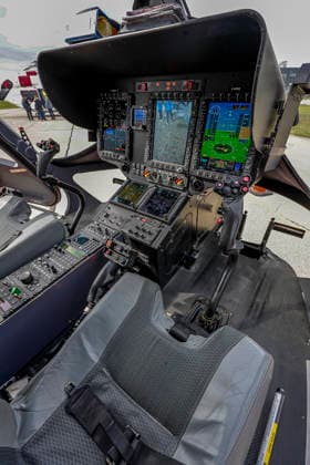 AirMed World Congress 2026, Airbus H145 rescue helicopter, Deutsche Rettungsflugwacht (DRF), Cockpit Oberpfaffenhofen, ADAC Luftrettung Campus Bayern Special-Purpose Airport, Germany