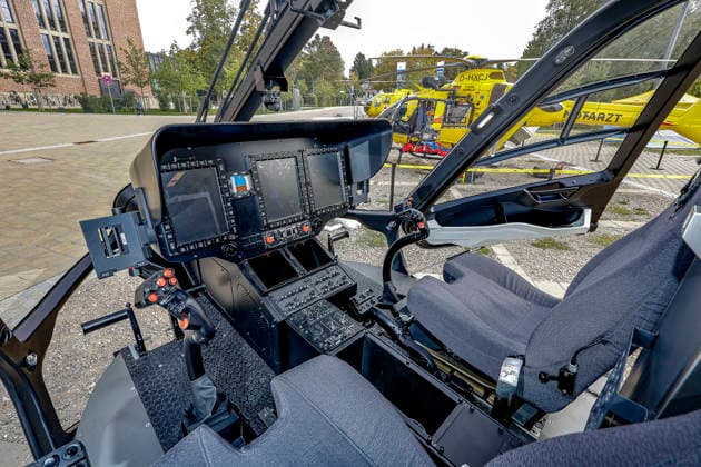 AirMed World Congress 2026 AirMed World Congress 2026 Airbus H 140, new generation, cockpit Munich Bergson Kunstkraftwerk Bavaria, Germany