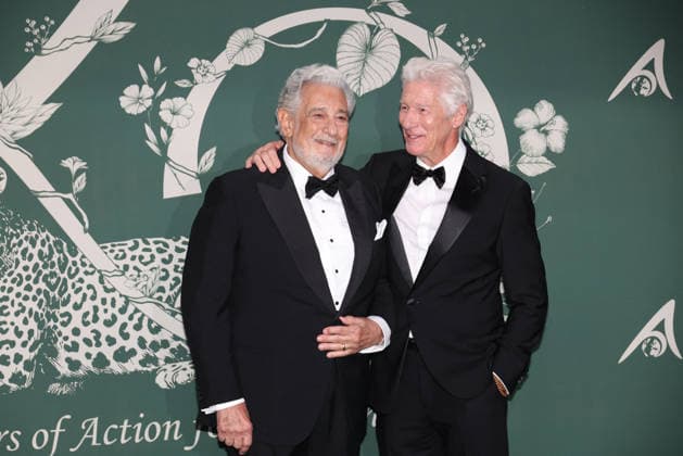 20th Anniversary Gala Of the Prince Albert II of Monaco Foundation - Photocall Placido Domingo, Richard Gere attending the Gala to 20th anniversary of Prince Albert II of Monaco Foundation at the Opera of Monte-Carlo, Monaco, on September 18, 2026. Photo by Jean-Charles Vinaj ABACAPRESS.COM Monaco  Copyright: xVinajxJean-Charles ABACAx