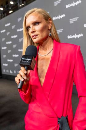 September 18, 2026, Madrid, Madrid, Spain: ESTHER CANADAS speaks to the press during the closing party for MBFW Madrid at the Reina SofoÂ­a Museum on September 18, 2026, in Madrid, Spain. Madrid Spain  - ZUMAc312 20260918_zsp_c312_282 Copyright: xOscarxManuelxSanchezx