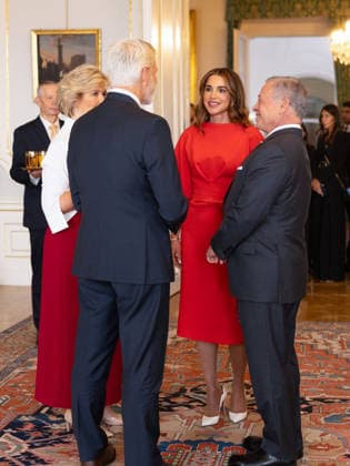 18-09-2026 Czech King Abdullah II and Queen Rania Al Abdullah with President of the Czech Republic Petr Pavel and First Lady Eva Pavlová in Prague Prague, the Czech Republic  Copyright: xPPEx
