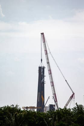 WENCHANG, CHINA - SEPTEMBER 19: Construction work continues at Launch Site 301 of the Wenchang Spacecraft Launch Site on September 19, 2026 in Wenchang, Hainan Province of China. The facility is part of China s major space launch infrastructure located on the southern island province.  Copyright: xVCGx 111667942953