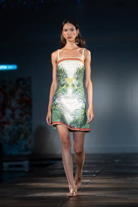 Ginny Litscher Catwalk Show 2026 A model walks the runway at the Ginny Litscher Catwalk Show 2026 at The Haymarket Hotel on September 18, 2026 in London, England., Credit:Lounis Tiar Avalon United Kingtom, London, Haymarket Hotel  Copyright: xLounisxTiarx xAvalonx 1136247296