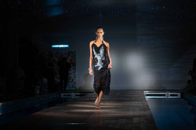 Ginny Litscher Catwalk Show 2026 A model walks the runway at the Ginny Litscher Catwalk Show 2026 at The Haymarket Hotel on September 18, 2026 in London, England., Credit:Lounis Tiar Avalon United Kingtom, London, Haymarket Hotel  Copyright: xLounisxTiarx xAvalonx 1136247447
