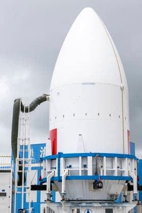 WENCHANG, CHINA - SEPTEMBER 19: The Long March 8A Y11 carrier rocket and its payload are transferred from the technical area to the No. 1 launch pad after completing inspection work on September 19, 2026 in Wenchang, Hainan Province of China.  Copyright: xVCGx 111667948657