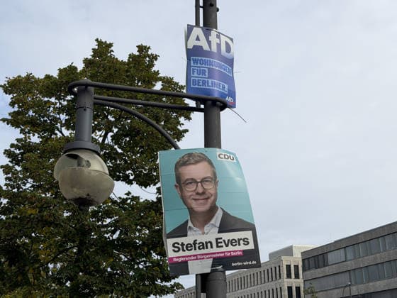Ahead of Berlin House of Representatives election BERLIN, GERMANY - SEPTEMBER 19: Election campaign posters featuring political parties and candidates are displayed on streets across the city ahead of the Berlin House of Representatives election to be held in Berlin, Germany, on September 19, 2026. Halil Sagirkaya Anadolu Berlin Germany. Editorial use only. Please get in touch for any other usage.  Copyright: x2026xAnadoluxHalilxSagirkayax