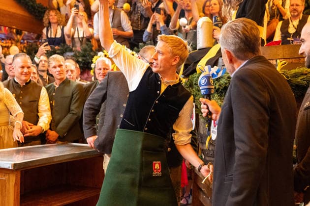 Dominik Krause, Mayor of Munich, O Zapft ist, Oktoberfest Opening 2026 in Munich, September 19, 2026, Munich, Bavaria, Germany Copyright: xkolbert-press UlrichxGamelx