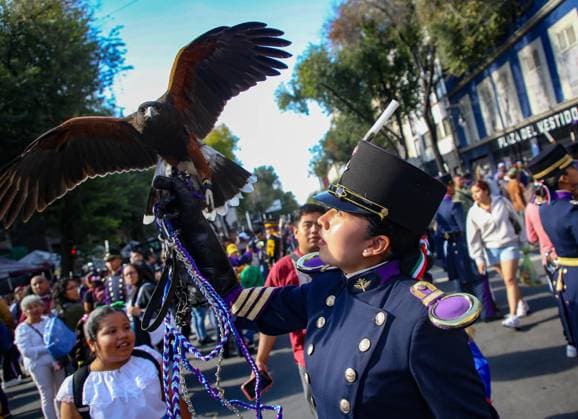 September 16, 2026: TO-45145- Mexico City, September 15, 2026: Personnel from the Secretariat of the Navy, the Military College, the Mexican Air Force, and the National Guard prepare for the civic-military parade marking the anniversary of Mexico& 039;s Independence, on the streets surrounding Mexico City& 039;s Z& xf3;calo. Photo: Ian Robles .com.mx - ZUMAcs4_ 20260916_faa_cs4_243 Copyright: xClasosx