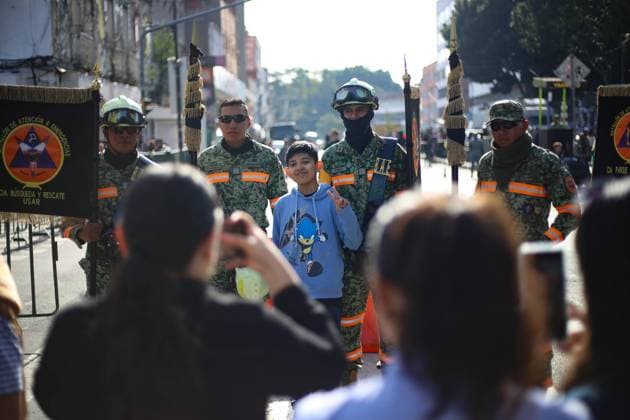 September 16, 2026: TO-45145- Mexico City, September 15, 2026: Personnel from the Secretariat of the Navy, the Military College, the Mexican Air Force, and the National Guard prepare for the civic-military parade marking the anniversary of Mexico& 039;s Independence, on the streets surrounding Mexico City& 039;s Z& xf3;calo. Photo: Ian Robles .com.mx - ZUMAcs4_ 20260916_faa_cs4_217 Copyright: xClasosx