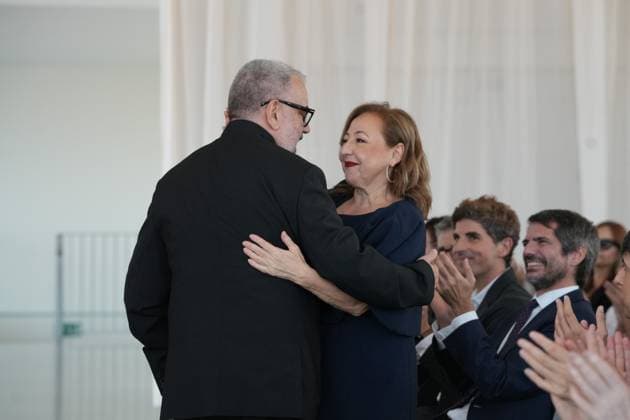 Carmen Machi, 2026 National Film Award Winner Director Félix Sabroso and actress Carmen Machi during the ceremony to present the National Film Award to Carmen Machi, on September 19, 2026, in San Sebastián, Guipúzcoa, Basque Country, Spain. The National Film Award, presented as part of the San Sebastián Film Festival, recognizes the most outstanding contribution to Spanish cinema, preferably demonstrated through a work made public or professional work carried out during the year 2025, or, in duly justified exceptional cases, it is awarded in recognition of a professional career. SEPTEMBER 19, 2026 San Sebastián, Guipúzcoa, Basque Country, Spain  Copyright: xUnanuex 7785441
