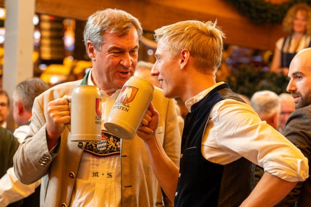 Dr. Markus Söder, Minister-President of the Free State of Bavaria; Dominik Krause, Mayor of Munich; 2026 Oktoberfest Opening in Munich; September 19, 2026, Munich, Bavaria, Germany Copyright: xkolbert-press UlrichxGamelx