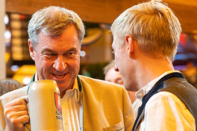 Dr. Markus Söder, Minister-President of the Free State of Bavaria; Dominik Krause, Mayor of Munich; 2026 Oktoberfest Opening in Munich; September 19, 2026, Munich, Bavaria, Germany Copyright: xkolbert-press UlrichxGamelx