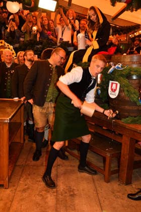 Dominik Krause, Mayor of Munich; Beer; Oktoberfest; Opening; 2026; Theresienwiese; Schottenhammel; Festzelt; Oktoberfest; Munich; September 19, 2026