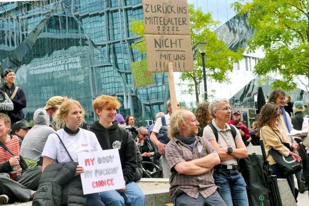September 19, 2026, Berlin, Germany: What the Fuck Alliance rally for sexual self-determination and the repeal of ß 218