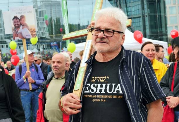 September 19, 2026, Berlin, Germany: March for Life demonstration against abortion at Berlin Central Station