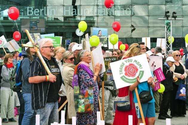 September 19, 2026, Berlin, Germany: March for Life demonstration against abortion at Berlin Central Station