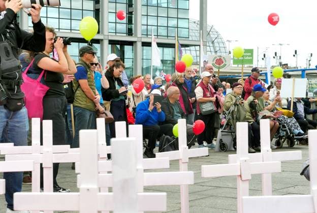 September 19, 2026, Berlin, Germany: March for Life demonstration against abortion at Berlin Central Station