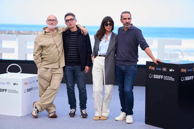 September 19, 2026, Madrid, Madrid, Spain: Belen Cuesta, Javier Camara, Berto Romero, Javier Ruiz Caldera attended 5 minutos mas Photocall during 74th San Sebastian International Film Festival at Kursaal Palace on September 19, 2026 in Donostia San Sebastian, Spain Madrid Spain - ZUMAg15_ 20260919_zaf_g15_135 Copyright: xJackxAbuinx