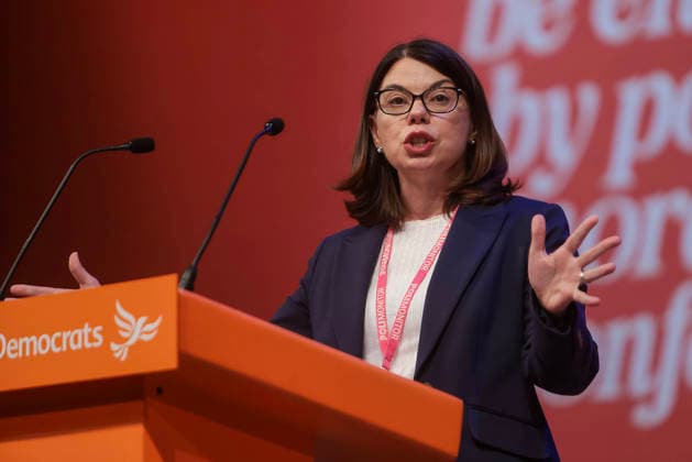. 19 09 2026. Brighton, United Kingdom. Lib Dem Conference Brighton. Sarah Olney on Day one of the Liberal Democrats party conference at the Brighton Centre.  xMartynxWheatleyx xi-Imagesx IIM-27017-0039