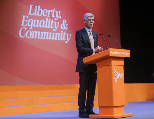 . 19 09 2026. Brighton, United Kingdom. Lib Dem Conference Brighton. Dr Al Pinkerton on Day one of the Liberal Democrats party conference at the Brighton Centre.  xMartynxWheatleyx xi-Imagesx IIM-27017-0041