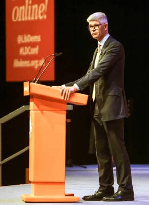 . 19 09 2026. Brighton, United Kingdom. Lib Dem Conference Brighton. Dr Al Pinkerton on Day one of the Liberal Democrats party conference at the Brighton Centre.  xMartynxWheatleyx xi-Imagesx IIM-27017-0044