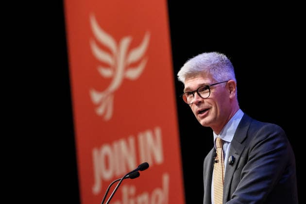 Liberal Democrat Autumn Conference 2026 on Saturday 19 September 2026 Al Pinkerton, Europe Spokeperson addresses the Liberal Democrat Autumn Conference 2026 on Saturday 19 September 2026 at Brighton Centre, Brighton. ., Credit:Julie Edwards Avalon  Copyright: xJuliexEdwardsx xAvalonx 1136341549