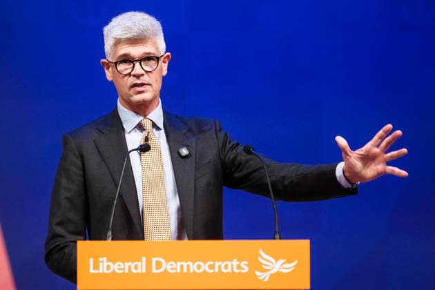 Liberal Democrat Autumn Conference 2026 on Saturday 19 September 2026 Al Pinkerton, Europe Spokeperson addresses the Liberal Democrat Autumn Conference 2026 on Saturday 19 September 2026 at Brighton Centre, Brighton. ., Credit:Julie Edwards Avalon  Copyright: xJuliexEdwardsx xAvalonx 1136341577