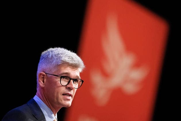 Liberal Democrat Autumn Conference 2026 on Saturday 19 September 2026 Al Pinkerton, Europe Spokeperson addresses the Liberal Democrat Autumn Conference 2026 on Saturday 19 September 2026 at Brighton Centre, Brighton. ., Credit:Julie Edwards Avalon  Copyright: xJuliexEdwardsx xAvalonx 1136341593