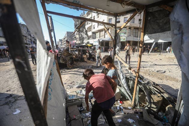 Palestinians Gather at Site of Israeli Strike in Gaza City Palestinians gather at the site of an Israeli airstrike that targeted a civilian vehicle in the Sheikh Radwan neighborhood of Gaza City on September 19, 2026. The strike killed one Palestinian and wounded others, according to medical sources. Photo by Bilal Osama apaimages Gaza city Gaza Strip Palestinian Territory 190926_Gaza_BO_01(5) Copyright: xapaimagesxBilalxOsamax xapaimagesx