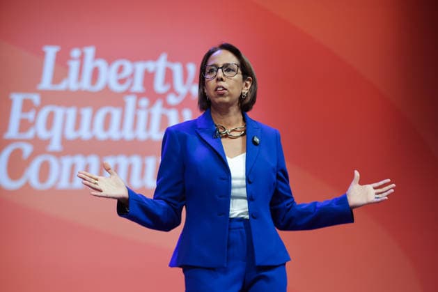 September 19, 2026, Brighton, East Sussex, UK: Brighton, UK. Liberal Democrat education spokesperson Munira Wilson speaks on the first day of the partyÃ¢â‚¬â ¢s autumn conference at the Brighton Centre, East Sussex. Brighton UK  - ZUMAl94_ 20260919_zaf_l94_085 Copyright: xDinendraxHariax