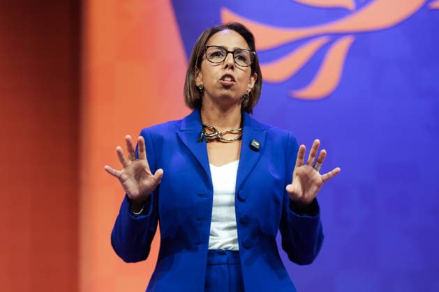 September 19, 2026, Brighton, East Sussex, UK: Brighton, UK. Liberal Democrat education spokesperson Munira Wilson speaks on the first day of the partyÃ¢â‚¬â ¢s autumn conference at the Brighton Centre, East Sussex. Brighton UK  - ZUMAl94_ 20260919_zaf_l94_088 Copyright: xDinendraxHariax