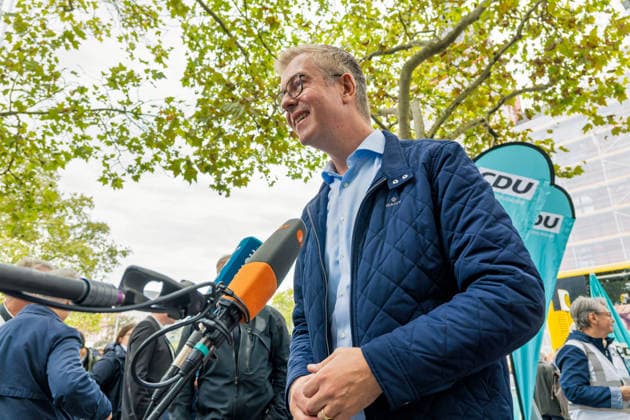 Berlin, September 19, 2026: The Berlin CDU s campaign wrap-up event with Stefan Evers ahead of the upcoming House of Representatives election on September 20, 2026, at Hermann Ehlers Platz