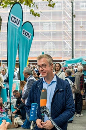 Berlin, September 19, 2026: The Berlin CDU s campaign wrap-up event with Stefan Evers ahead of the upcoming House of Representatives election on September 20, 2026, at Hermann Ehlers Platz