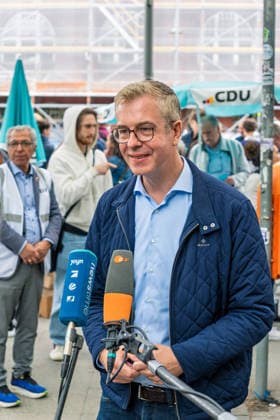 Berlin, September 19, 2026: The Berlin CDU s campaign wrap-up event with Stefan Evers ahead of the upcoming House of Representatives election on September 20, 2026, at Hermann Ehlers Platz