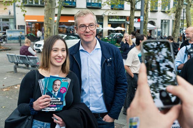 Berlin, September 19, 2026: The Berlin CDU s campaign wrap-up event with Stefan Evers ahead of the upcoming House of Representatives election on September 20, 2026, at Hermann Ehlers Platz