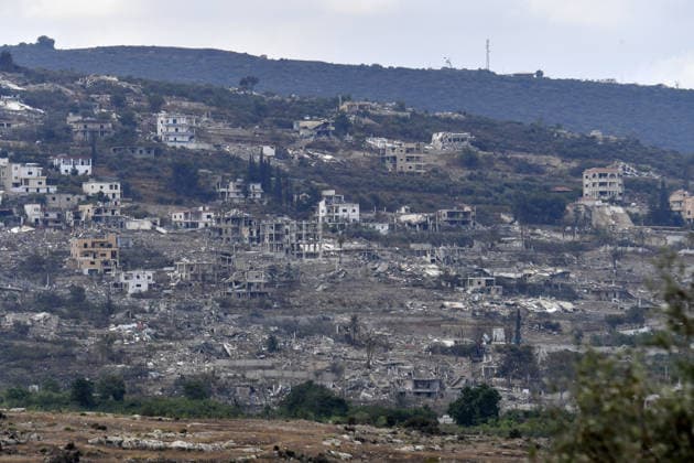 Houses demolished in southern Lebanon TYRE, LEBANON - SEPTEMBER 19: Houses are seen demolished in the town of Al-Mansouri in the Tyre district of southern Lebanon following demolitions carried out by the Israeli army, despite a ceasefire and framework agreement, on September 19, 2026. Houssam Shbaro Anadolu Tyre Lebanon. Editorial use only. Please get in touch for any other usage.  Copyright: x2026xAnadoluxHoussamxShbarox
