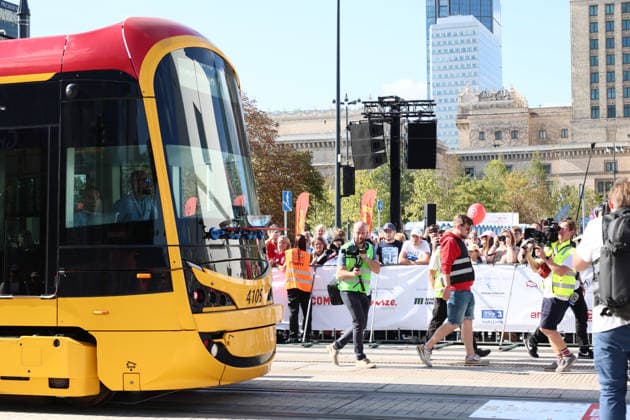 TRAM-EM 2026 European Tram Driver Championships in Warsaw Photo. Dawid Wolski East News, The 12th European Tram Driver Championship in front of the Palace of Culture and Science on Marsza?kowska Street, on 19 September 2026. The competition will feature 26 teams from European cities and an Australian team from Melbourne. Each city was represented by two-person teams, consisting of a female and a male train operator. They competed in events that required precision and attention to detail?qualities essential for the day-to-day work of a train operator. EN_01684519_0004 