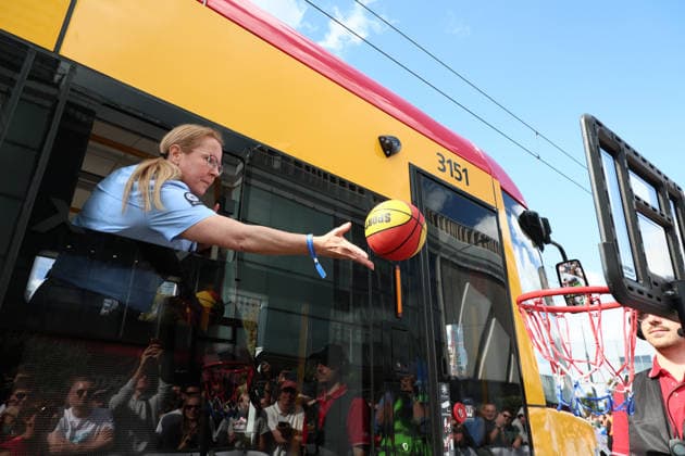 TRAM-EM 2026 European Tram Driver Championships in Warsaw Photo. Dawid Wolski East News, The 12th European Tram Driver Championship in front of the Palace of Culture and Science on Marsza?kowska Street, on 19 September 2026. The competition will feature 26 teams from European cities and an Australian team from Melbourne. Each city was represented by two-person teams, consisting of a female and a male train operator. They competed in events that required precision and attention to detail?qualities essential for the day-to-day work of a train operator. EN_01684519_0019 
