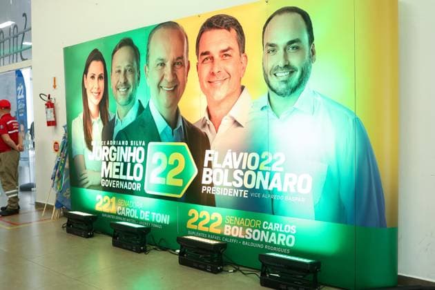 RECORD DATE NOT STATED Comicio Flavio Bolsonaro em Chapeco CHAPECO (SC), September 19, 2026 POLITICS CAMPAIGN Presidential candidate Flavio Bolsonaro visits the city of Chapeco, Santa Catarina, to campaign at the Plinio Arlindo de Nez Culture and Events Center this Saturday afternoon (19). IMAGO Isabela da Silva Santa Catarina Brasil Copyright: xIsabelaxdaxSilvax