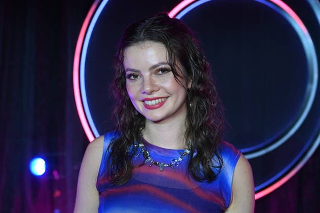 Comedienne Maria Clara Groppler is a guest on the show Ladies Night Youngstars. WDR Ladies Night Youngstars is the only German-language cabaret TV show for young talent featuring an all-female cast.